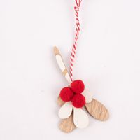 Rico Design Dekohänger Zweige mit Pompons natur weiß rot 5x9cm