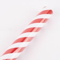 Rico Design Geschenkpapier Rolle Streifen rot weiß 70x800cm