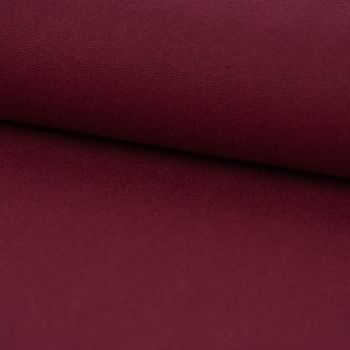 Bekleidungsstoff Baumwollstoff Flanell dünn uni aubergine 1.42m