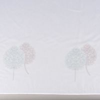 Gardinenstoff Gardinenstores Stickerei Voile Blätter Bäumchen raumho