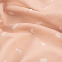 Baumwolljersey Jersey Konfetti Punkte Striche rosa wollweiß 1.50m
