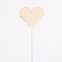 Rico Design Holzstecker Herz natur 24.5x5.5cm