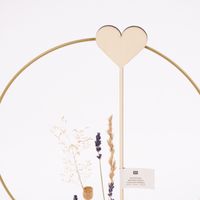 Rico Design Holzstecker Herz natur 24.5x5.5cm