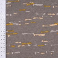 Sweatstoff Alpensweat Stripes Streifen grau hellgrau apfelgrün 1.50m