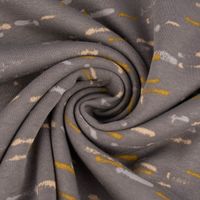 Sweatstoff Alpensweat Stripes Streifen grau hellgrau apfelgrün 1.50m