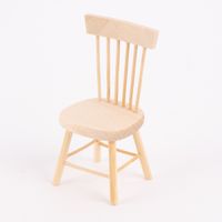Rico Design Miniatur Stuhl Holz natur 4x8cm