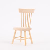 Rico Design Miniatur Stuhl Holz natur 4x8cm