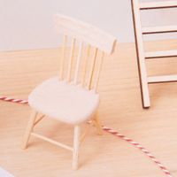 Rico Design Miniatur Stuhl Holz natur 4x8cm