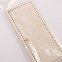 Rico Design Miniatur Tür Holz natur 8x18.5cm