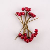 Rico Design künstliche Zweige mit Beeren rot braun 6 Stück 12cm
