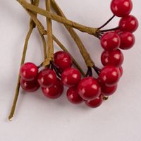 Rico Design künstliche Zweige mit Beeren rot braun 6 Stück 12cm