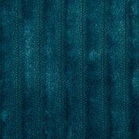 Wellness Fleecestoff Cordoptik Ernest einfarbig petrolblau1.45m Breite
