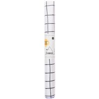 Rico Design beschichtete Baumwolle Stoffabschnitt kariert weiß schwarz 25x70cm