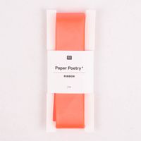Rico Design Satinband einfarbig 25mm neonorange 3 Meter