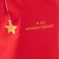 Grafik Werkstatt Schürze verstellbar In der Weihnachtsbäckerei Stern rot 66x85cm