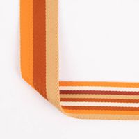 Gurtband doppelseitig robust für Taschen gestreift orange 40mm breit