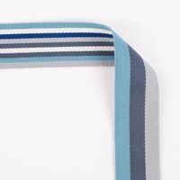 Gurtband doppelseitig robust für Taschen gestreift blau 40mm breit