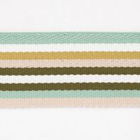 Gurtband doppelseitig robust für Taschen gestreift grün 40mm breit