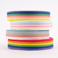 Gurtband robust für Taschen gestreift smokey pastell 40mm breit