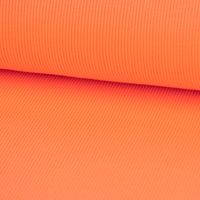 Strickschlauch Bündchenstoff gerippt NEON orange 35cm Breite