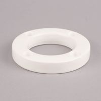 Rico Design Kerzenhalter rund Keramik einfarbig weiß 12.5cm