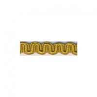 Borte Wellenborte Kunstseidenborte 10mm goldfarbig