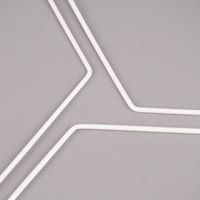 Rayher Metallringe Hexagon weiß verschiedene Größen 3er Set