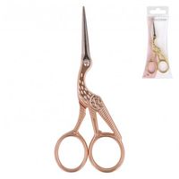 Stickschere Storchenschere Metall kupferfarbig 11.6cm