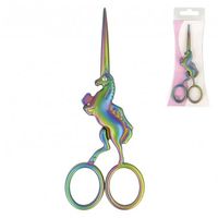 Stickschere Einhorn Metall rainbow mulitcolor 11cm
