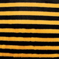 Fellimitat Kunstfell kuschelweich Streifen gelb schwarz 1.5m Breite
