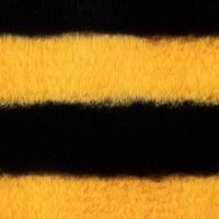Fellimitat Kunstfell kuschelweich Streifen gelb schwarz 1.5m Breite