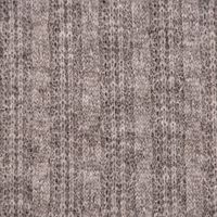 Bekleidungsstoff leichter Viskose Strickstoff fegerippt taupe meliert