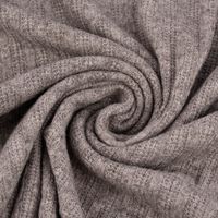 Bekleidungsstoff leichter Viskose Strickstoff fegerippt taupe meliert