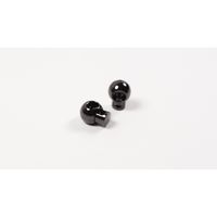 Kordelstopper Metall Kugeln schwarz 2 Stück