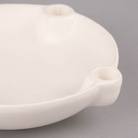 Kerzenhalter Lund für 4 Kerzen rund Keramik matt weiß 5.5x22cm