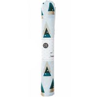 Rico Design Baumwollstoff Weihnachten grafische Tannen mint gold 50x14