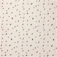 Rico Design Baumwollstoff Druckstoff Zweige ecru gold 50x140cm