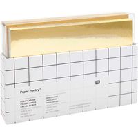Rico Design Kartenset Spiegelkarton goldfarbig B6 20teilig