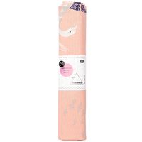 Rico Design Druckstoff Schwan beschichtete Baumwolle Stoffabschnitt rosa bunt 50x140cm