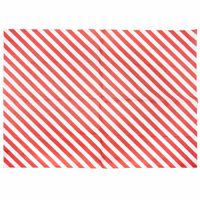 Rico Design Seidenpapier Streifen rot weiß 50x70cm 5 Bogen