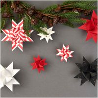 Rico Design Papierstreifen Fröbelsterne Recyclingpapier weiß 60 Papierstreifen