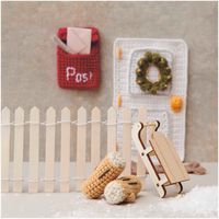 Rico Design Miniatur Schlitten Holz natur 4x7x2.5cm