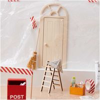 Rico Design Miniatur Werkzeugkoffer inkl. Werkzeug natur silberfarbig 7-tlg. 4.5x2.5x3.5cm