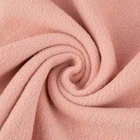 Sweatstoff Sherpa Fleece dünn einfarbig rosa 1.50m Breite