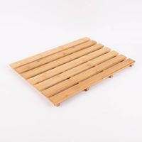 Badematte aus Holz Bambus natur 50x35x2.5cm
