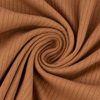 Feinstrick Jersey Mandy gerippt einfarbig camel 1.40m Breite