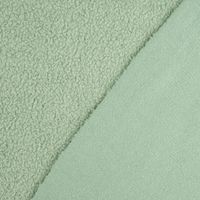 Sweatstoff Sherpa Fleece dünn einfarbig mint 1.50m Breite