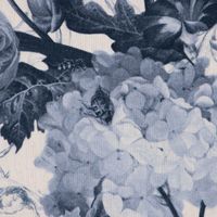 Dekostoff Baumwolle Dutch Floral Masterpiece Blüten blau weiß1.40m