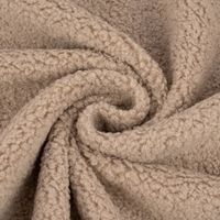 Polsterstoff Dekostoff Wolloptik Wool Deluxe Boucle-Optik Teddy beige 1.40m Breite