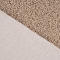 Polsterstoff Dekostoff Wolloptik Wool Deluxe Boucle-Optik Teddy beige 1.40m Breite